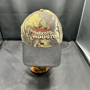 Bobcat Of‎ Houston Camo Hat Cap Hunting Outdoors Sports Adult NWOT Texas